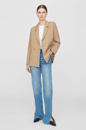 Anine Bing Madeleine Blazers Dam Mörkbruna | 341578CMB