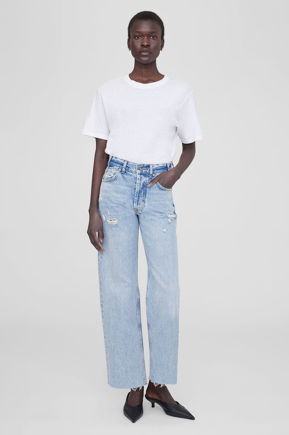 Anine Bing Gavin Jeans Dam Blå | 784059DVC