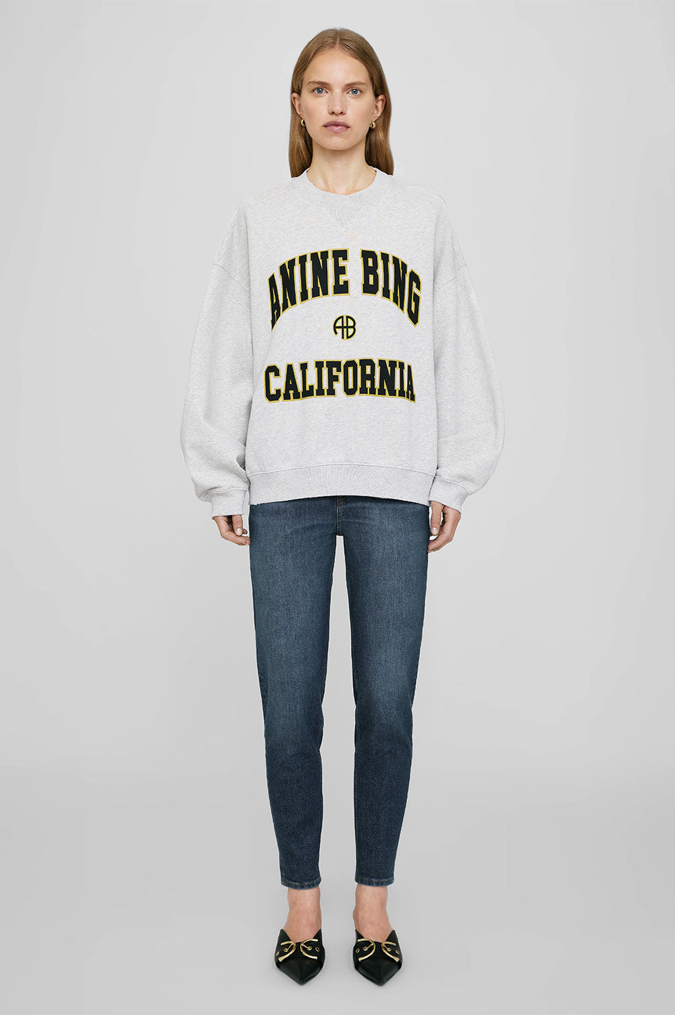 Anine Bing JaciAnine Bing California Sweatshirt Dam Grå | 675390MOW