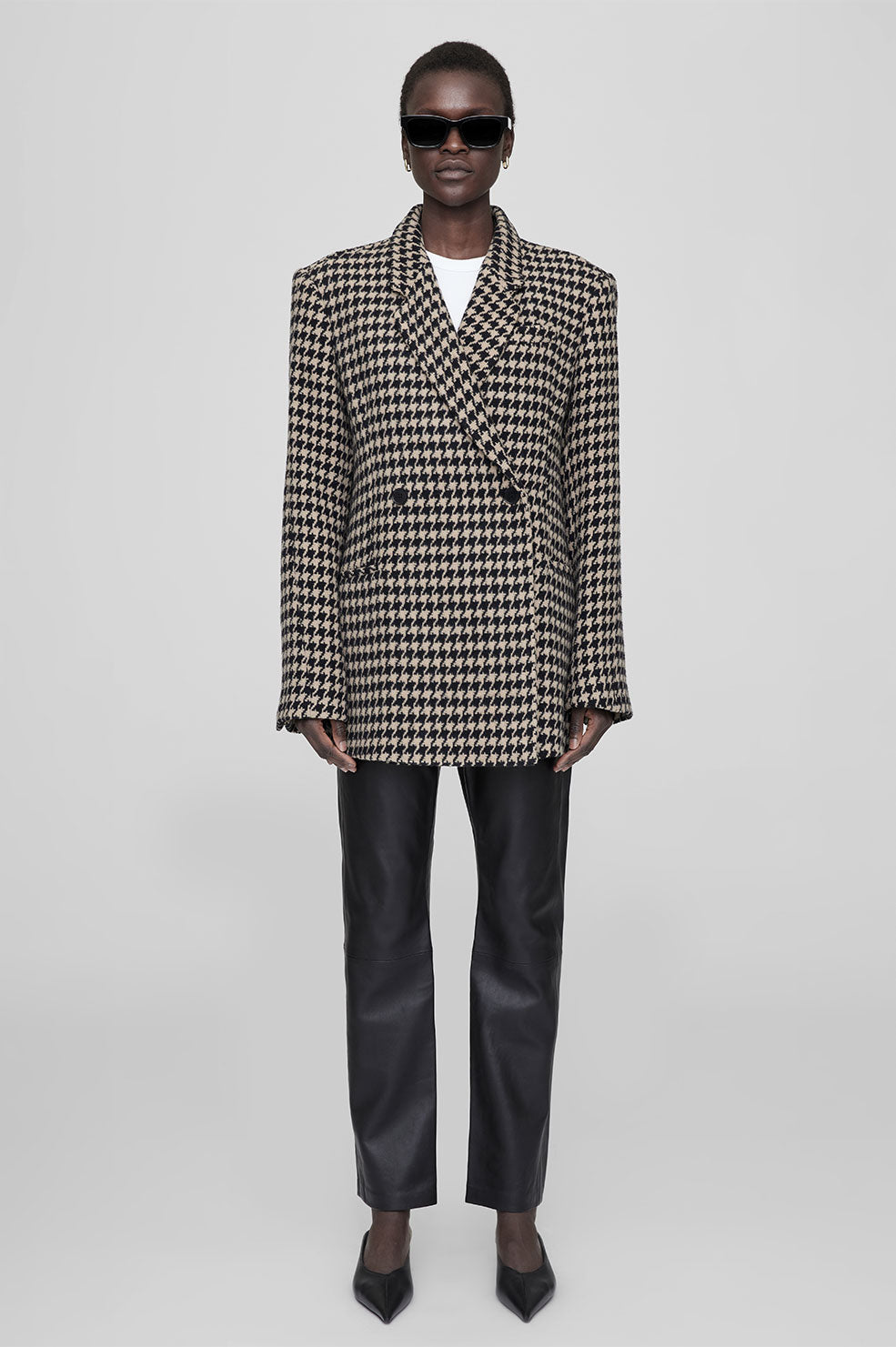 Anine Bing Kaia Blazers Dam Houndstooth | 245873IOU