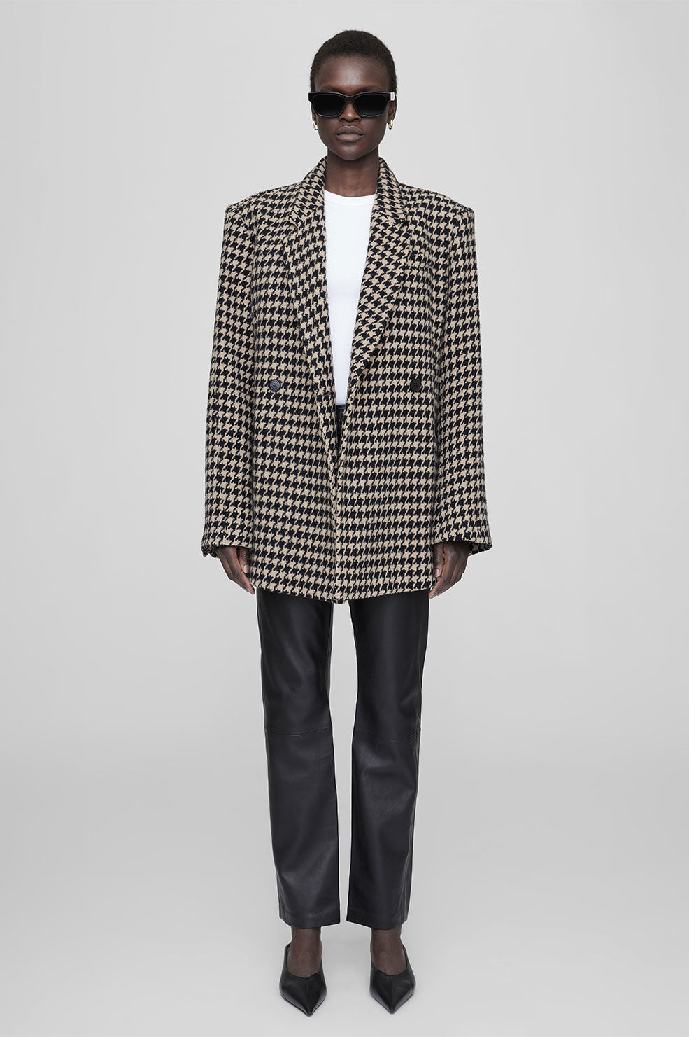 Anine Bing Kaia Blazers Dam Houndstooth | 245873IOU