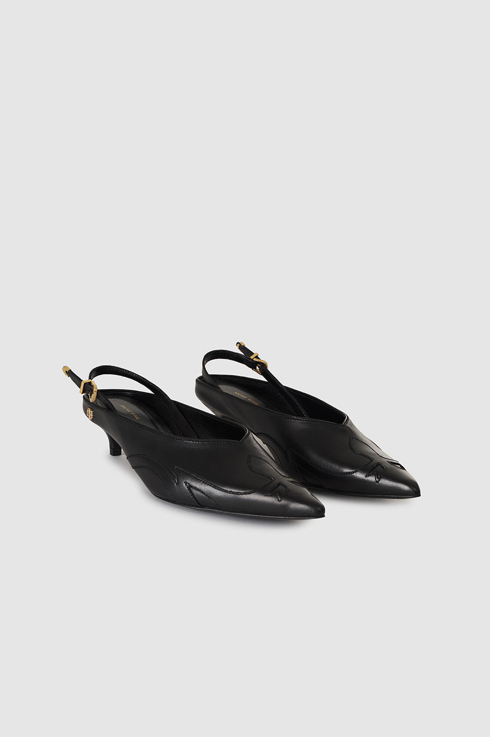 Anine Bing Rae Slingback Höga Klackar Dam Svarta | 876390BXD