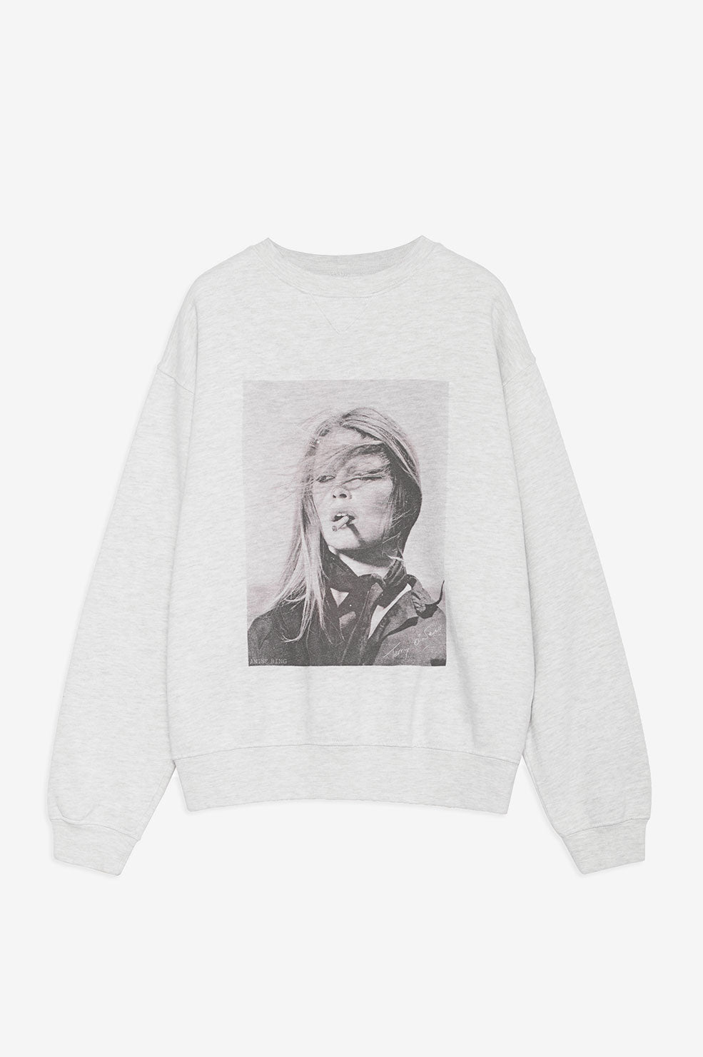 Anine Bing RamonaAB x TO x BRIGITTE BARDOT Sweatshirt Dam Grå | 504326CKW