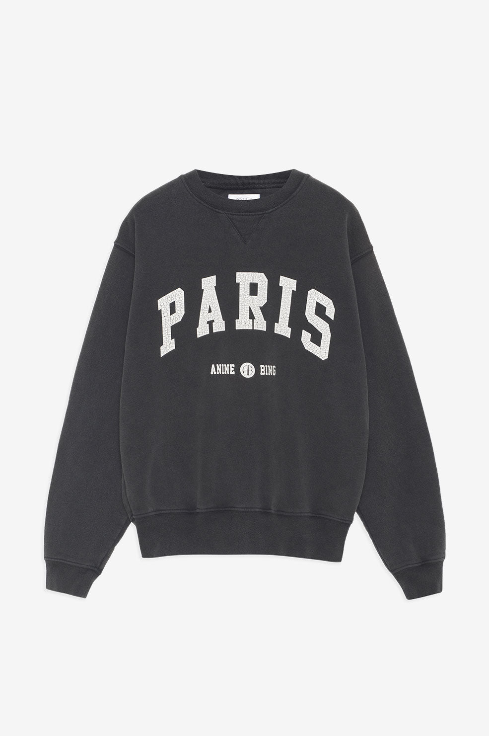 Anine Bing RamonaUniversity Paris Sweatshirt Dam Svarta | 372496LXS