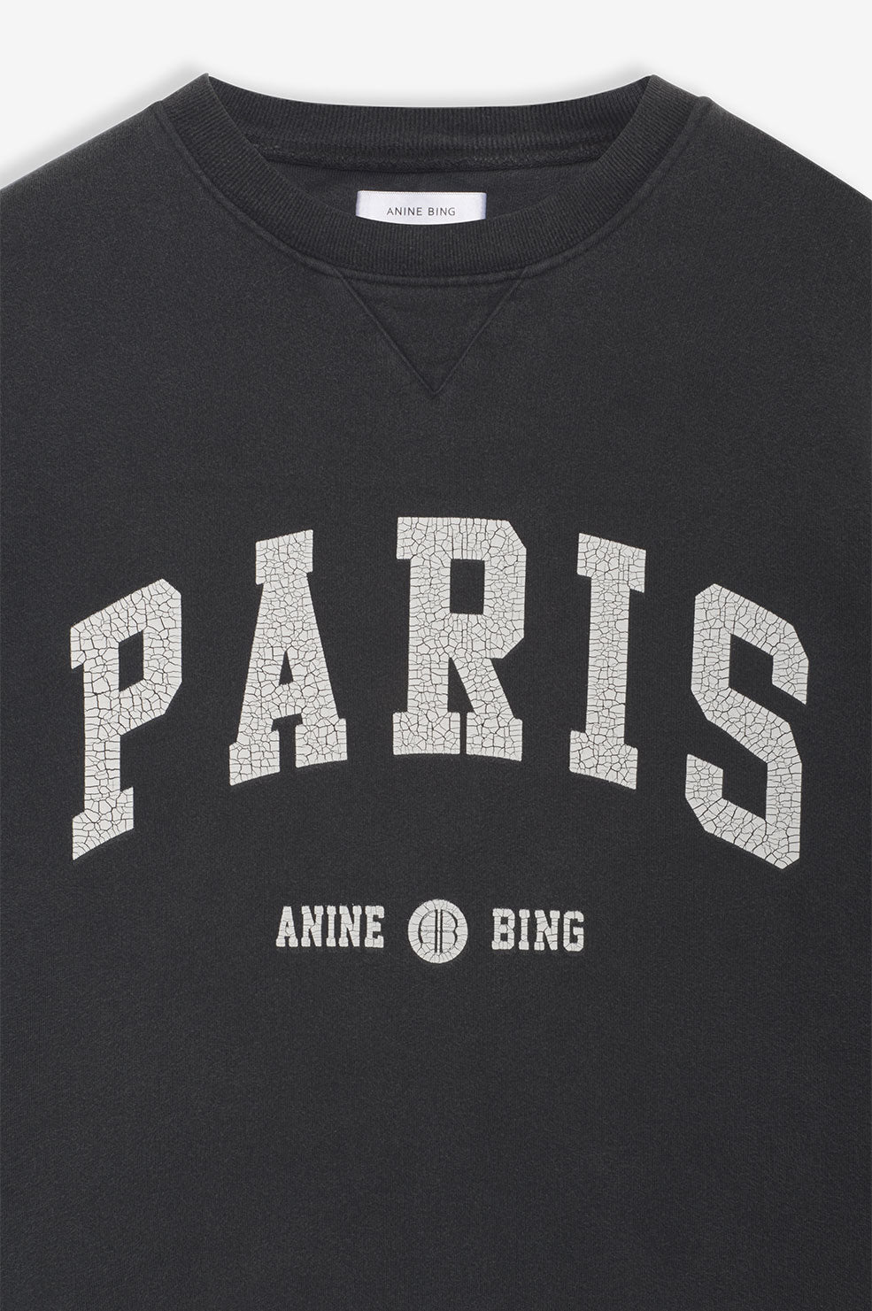 Anine Bing RamonaUniversity Paris Sweatshirt Dam Svarta | 372496LXS