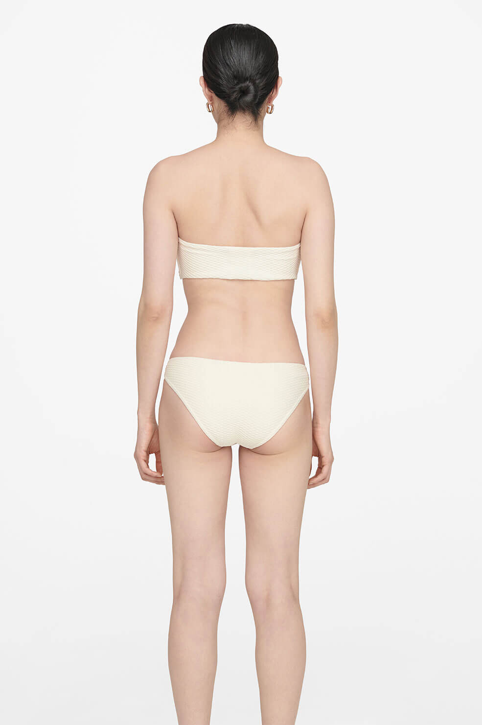 Anine Bing Riza Bikini Bottom Badkläder Dam Grädde | 498023RPX