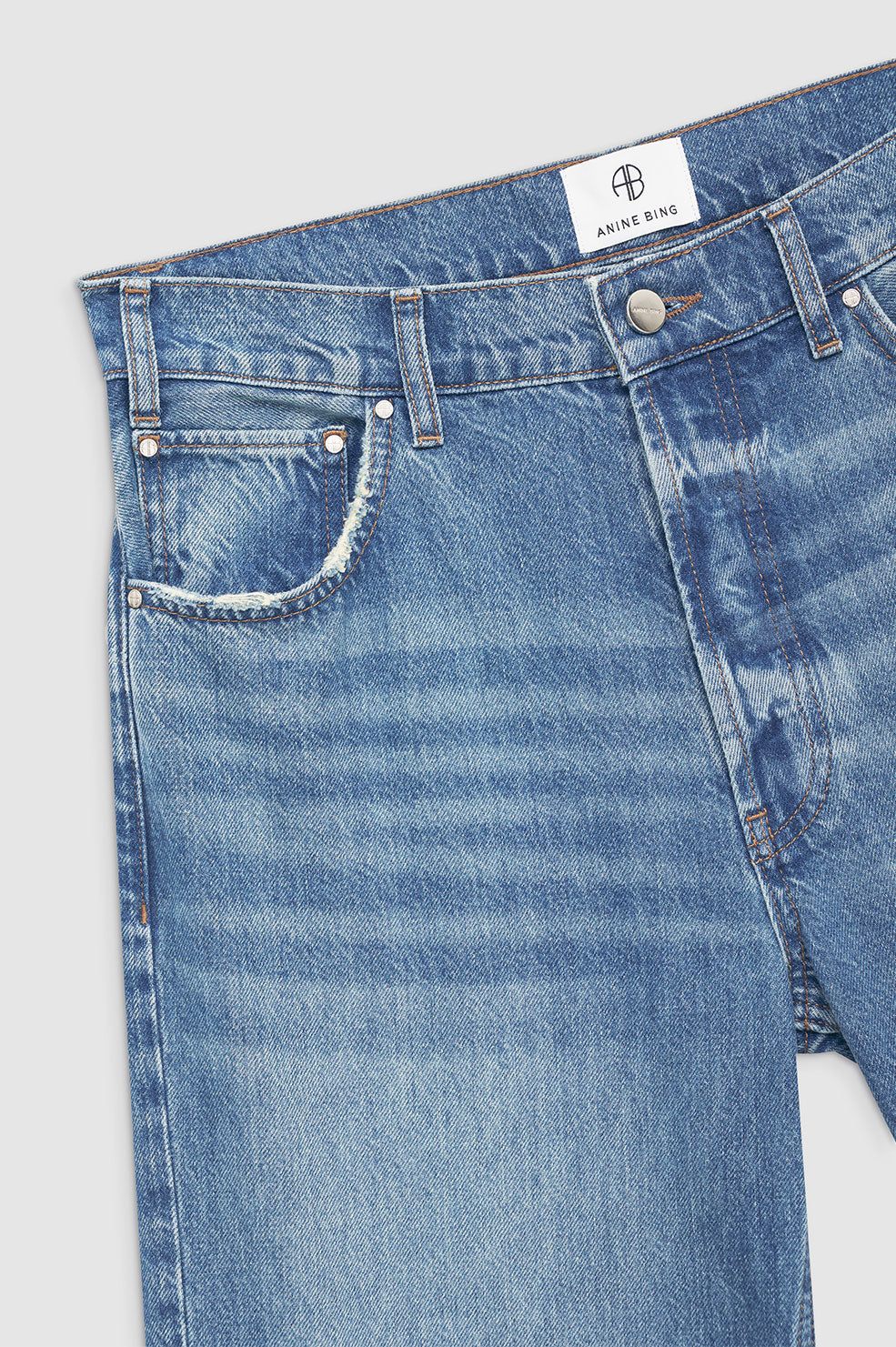 Anine Bing Roy Jeans Dam Blå | 259683THQ